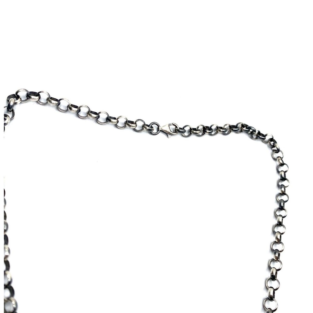 Native American White Buffalo Steeling Silver Clu… - image 4